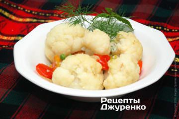 Тушкована цвітна капуста фото Тушкована цвітна капуста