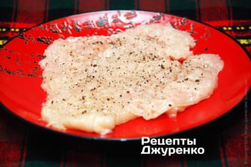 Филе курицы отбить