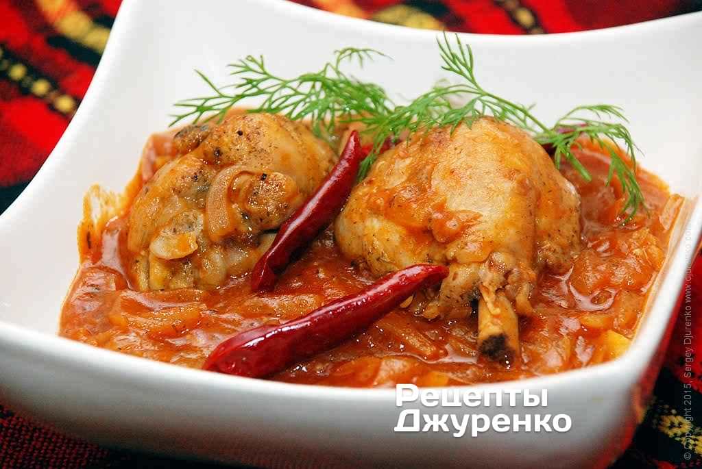 Рецепт приготовления курицы в томатном соусе Курица в томатном соусе