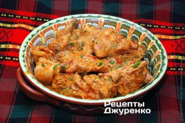 Фото рецепта кролик в сметане