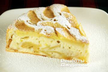 Фото рецепта шарлотка з яблуками