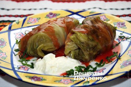 Класичні голубці зі свининою та рисом