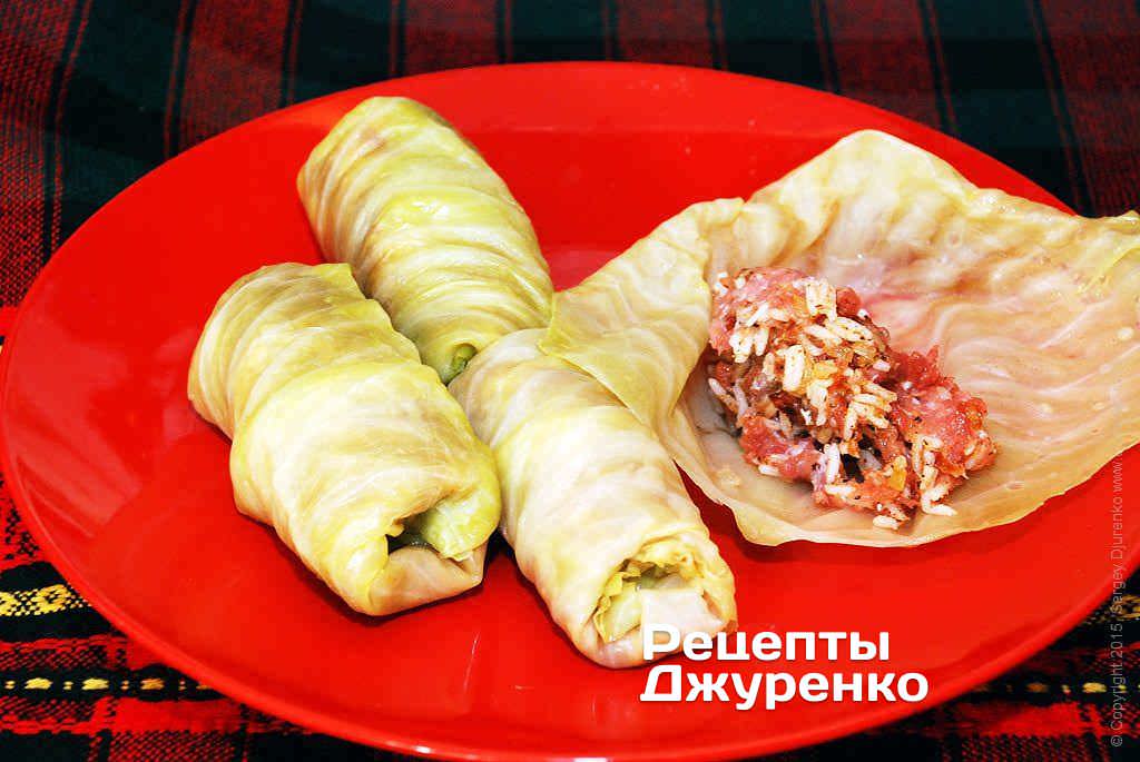 Капуста с мясным фаршем.