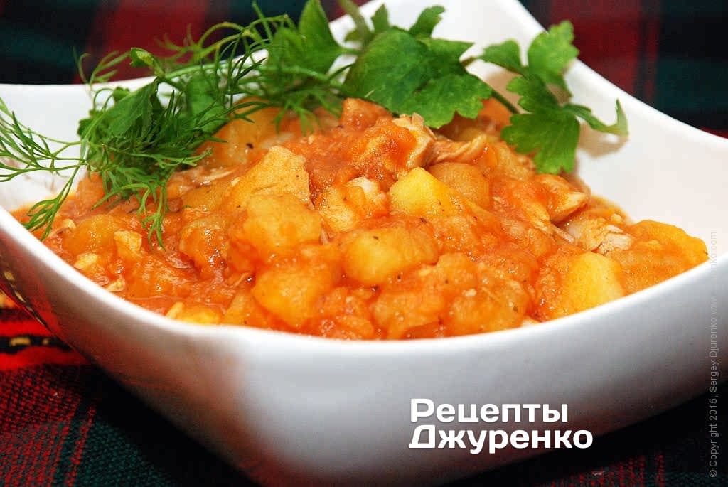 Курица с картошкой