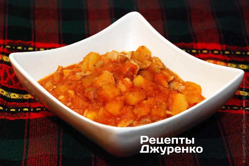 курица с картошкой