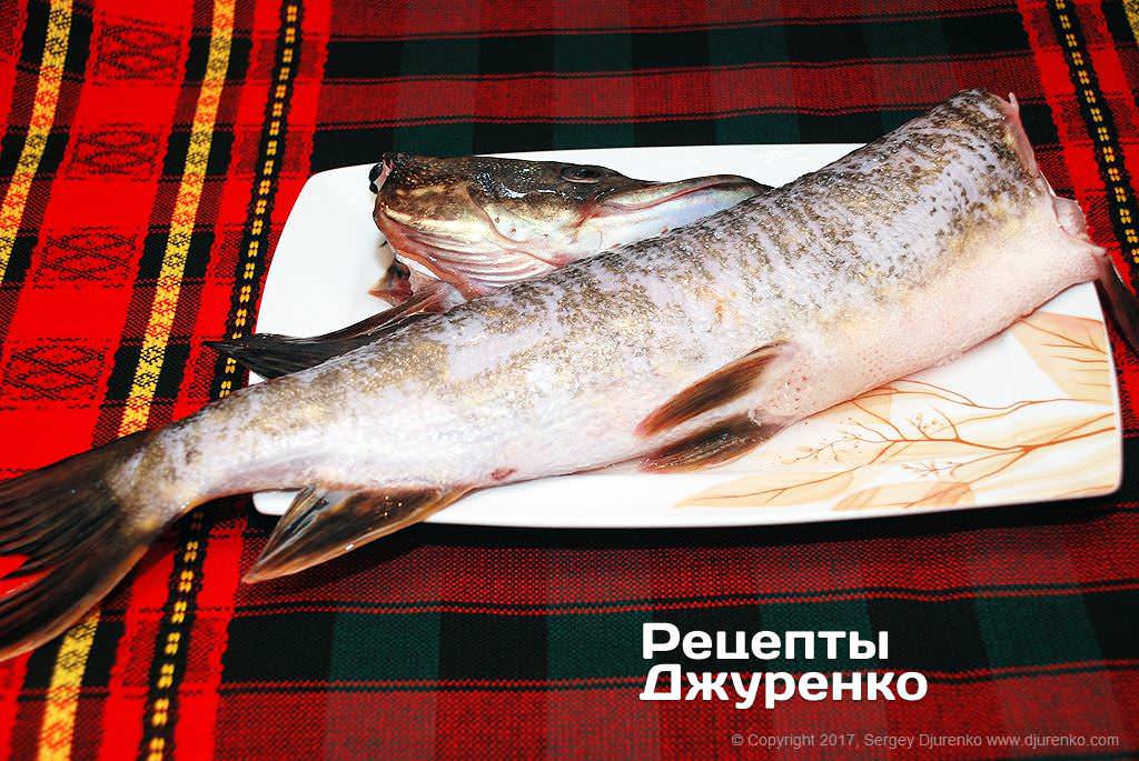 Щука, запеченная кусочками