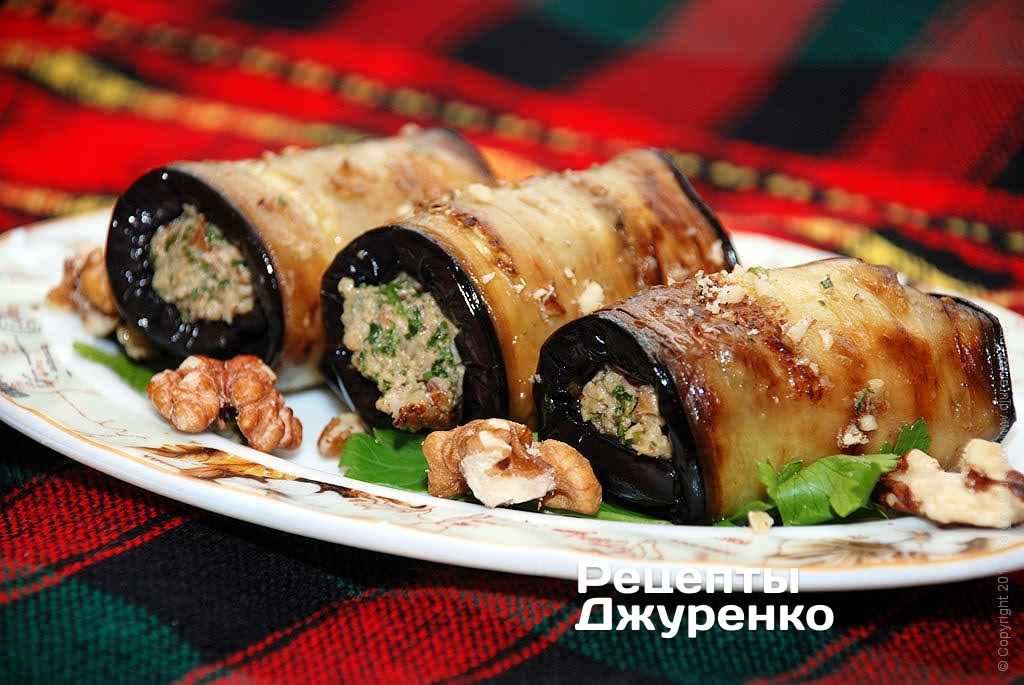 Баклажаны с орехами