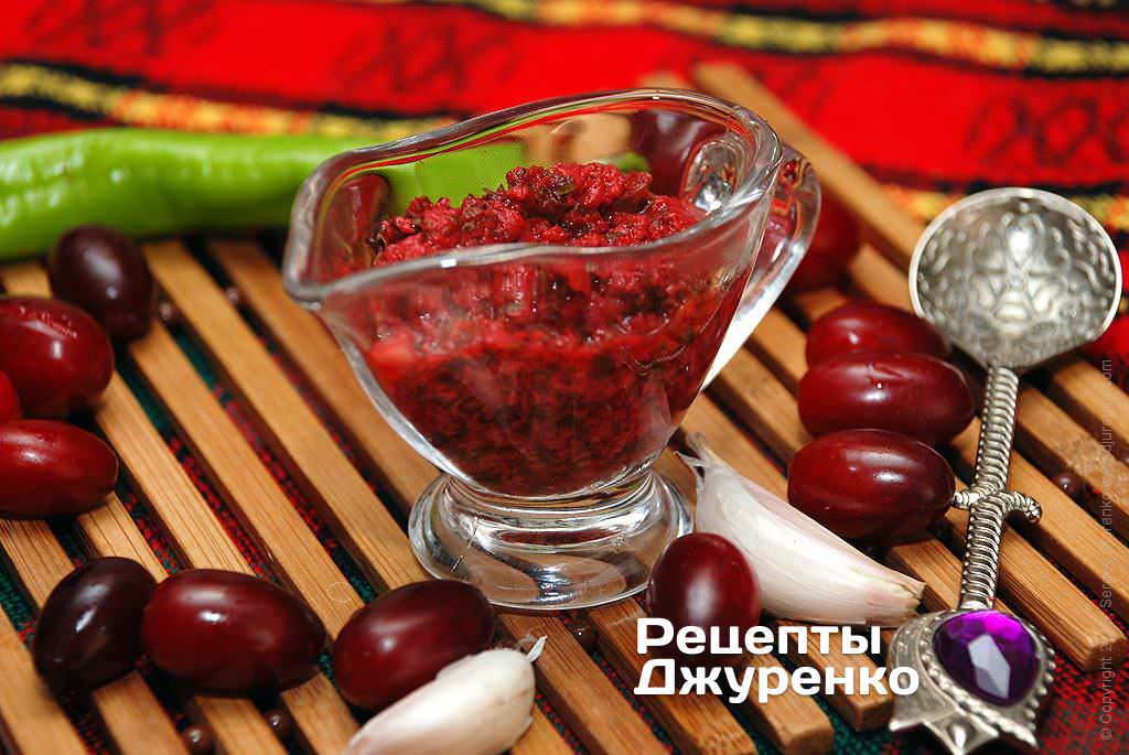 Рецепт приготовления соуса из кизила Соус из кизила