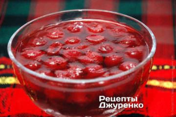 Десерт: Желе з вишень