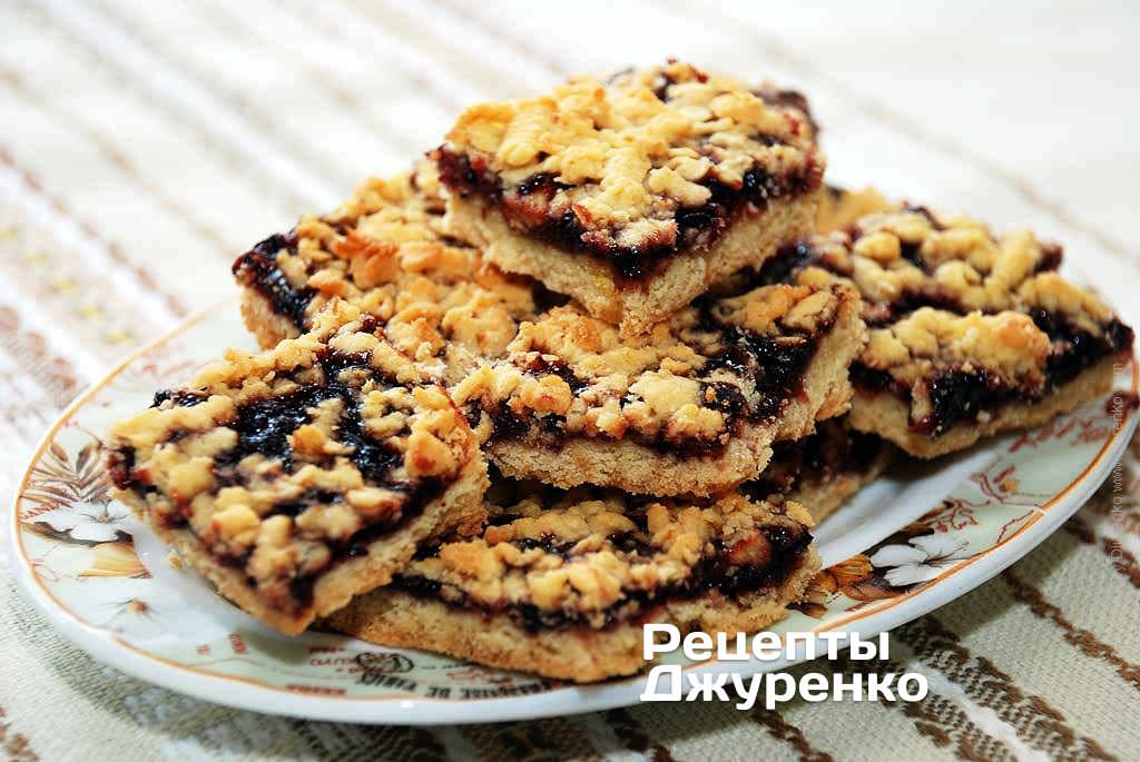Фото рецепта: Тертий пиріг — печиво з варенням