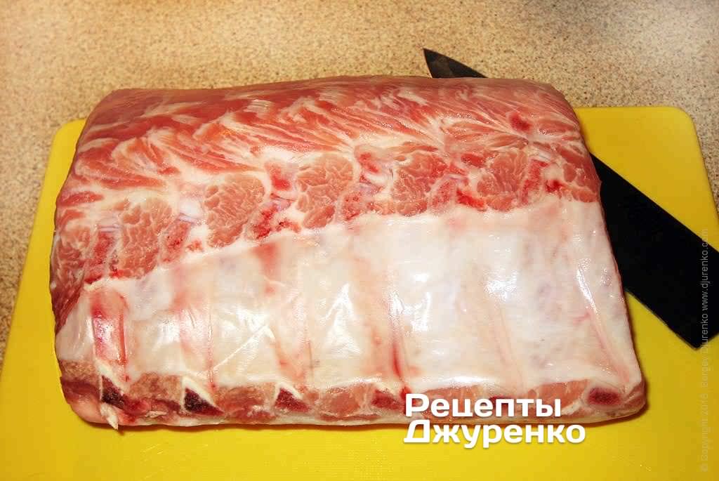 Свиняча биткова частина. Фото рецепта. Крок 1 Свиняча биткова частина.