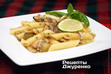 Макарони з морепродуктами