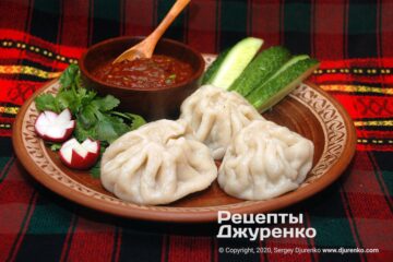 Хинкали по-грузински с мясной начинкой