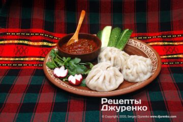 Хинкали по-грузински с мясной начинкой