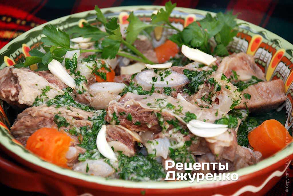 Закуска из мяса.