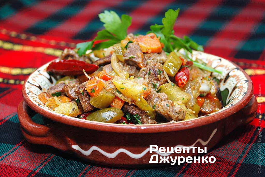 Фото рецепта: Азу по-татарски из говядины