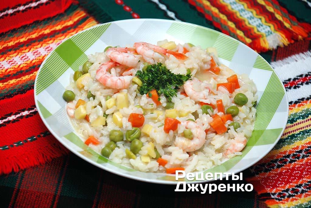 Рецепт приготовления ризотто с креветками Ризотто с креветками