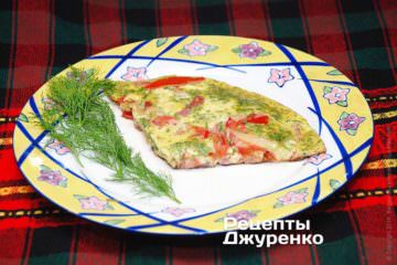 Фріттата — омлет з шинкою
