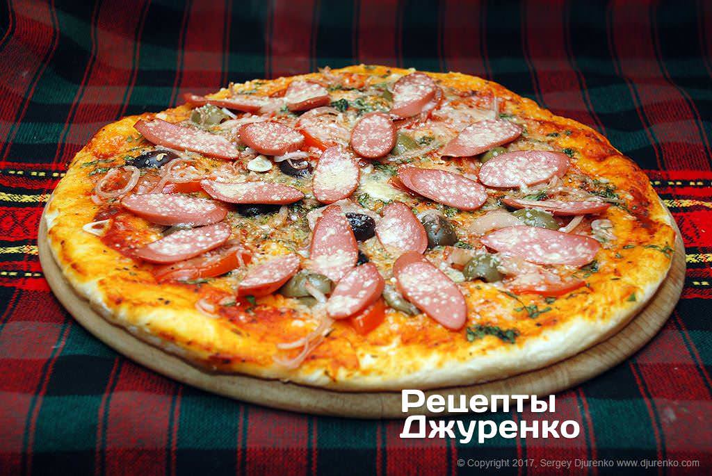 Рецепт приготовления пиццы с сосисками Пицца с сосисками