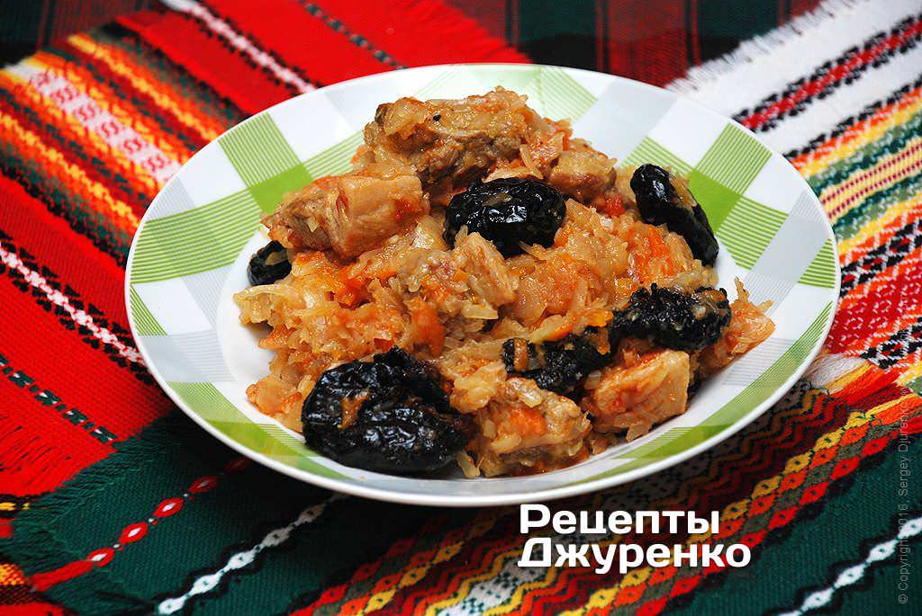 капуста тушеная с мясом