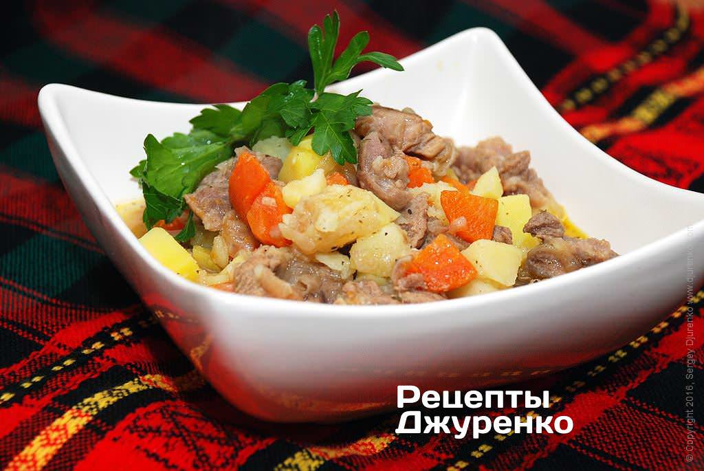 Мясо по-французски с картофелем