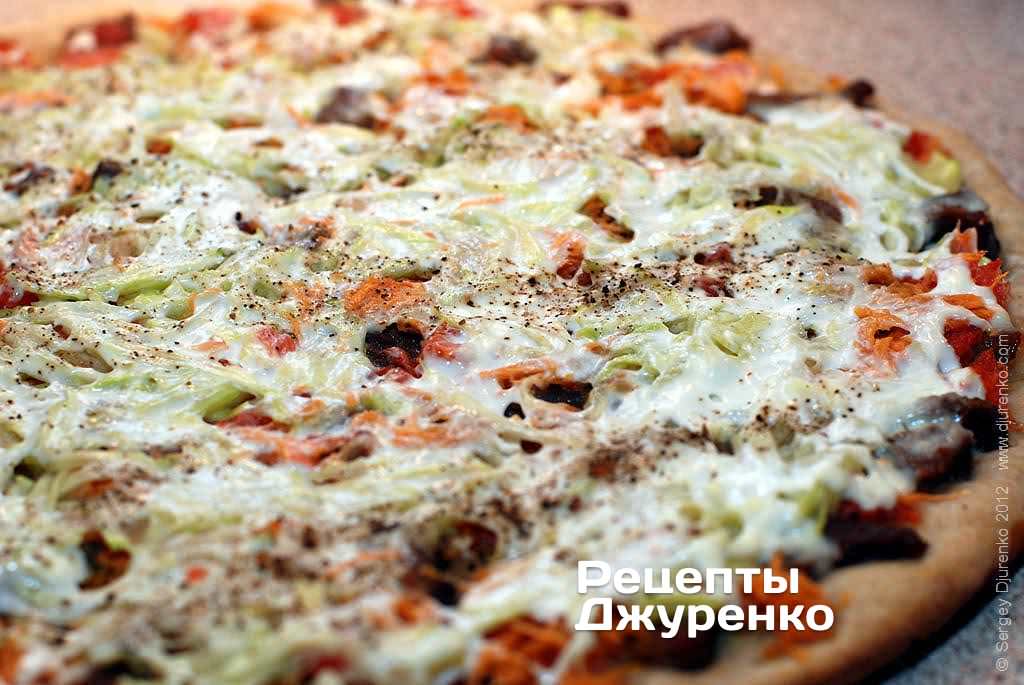 Рецепт приготування Піца з індичкою Піца з індичкою
