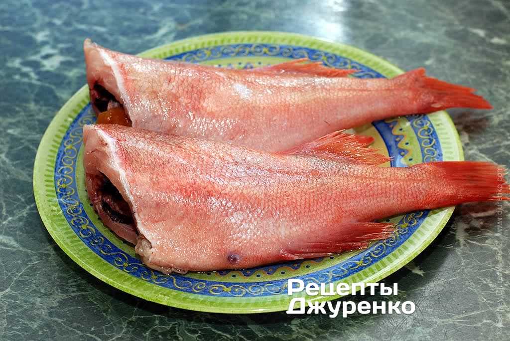 Тушки морского окуня. Фото рецепта. Шаг 2 Тушки морского окуня.