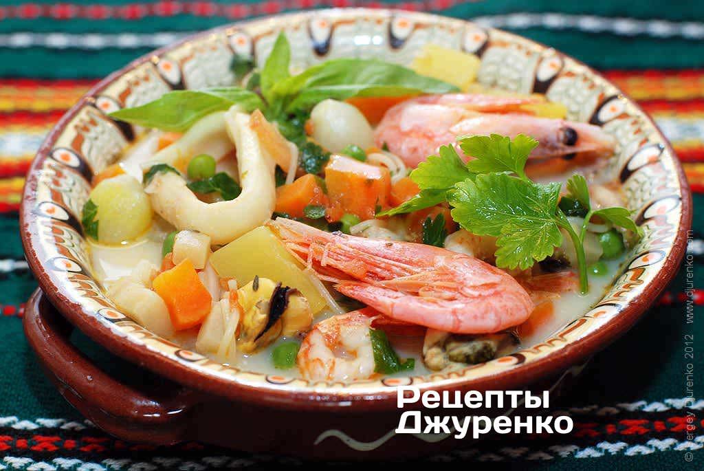 Суп С Морепродуктами Рецепты С Фото