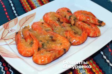 Фото рецепта креветки в соусе