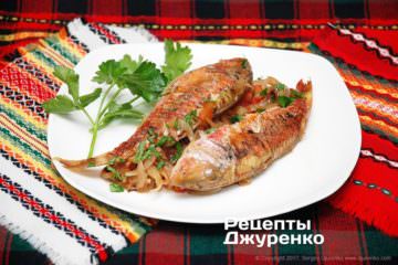 Рыба запеченная с овощами