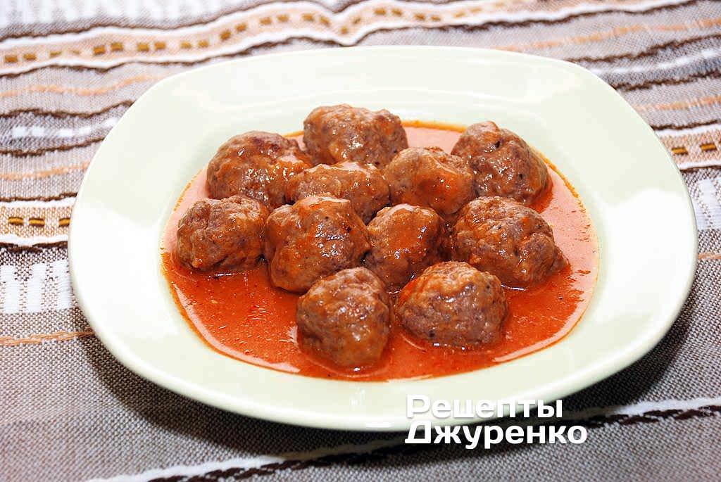 Куриные тефтели в белом соусе