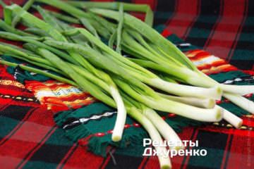 Шаг 1: Перо зеленого лука