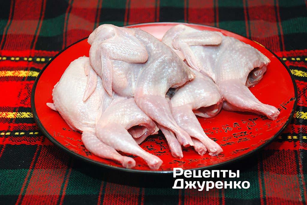 Перепелки на гриле