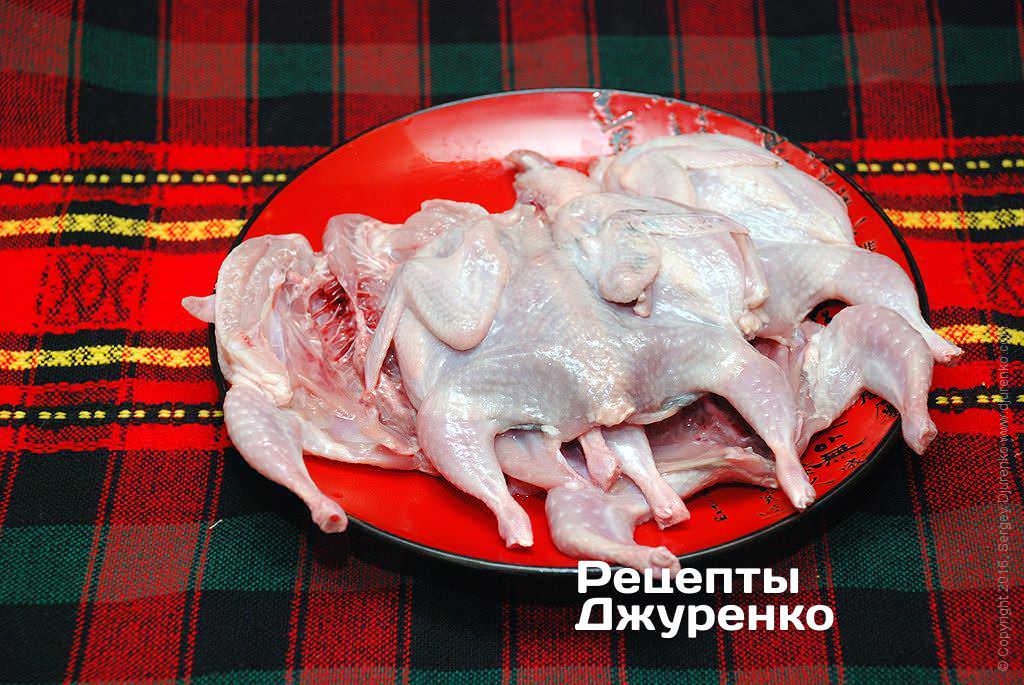 Перепелки на гриле