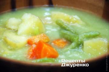 Суп-пюре с овощами — готов.