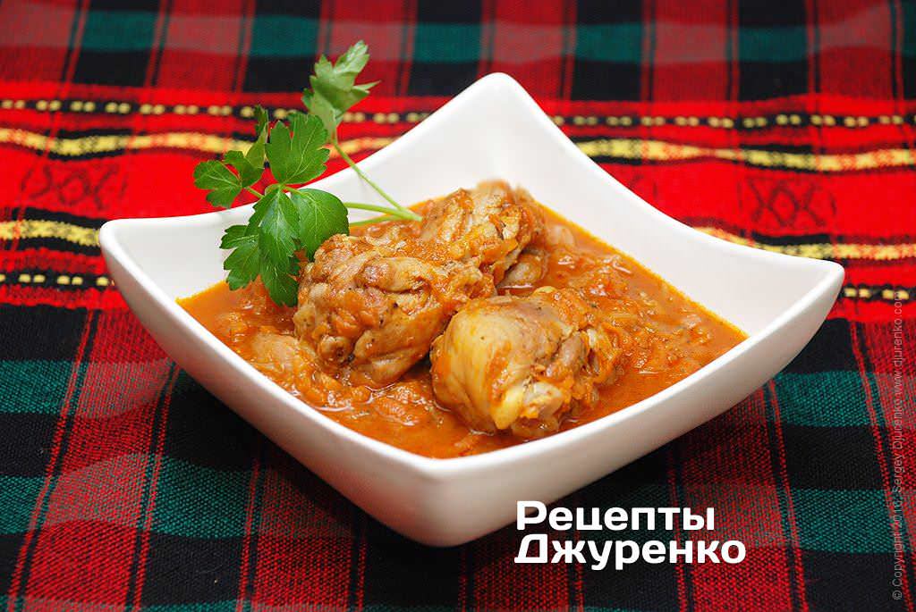 Курица с морковкой