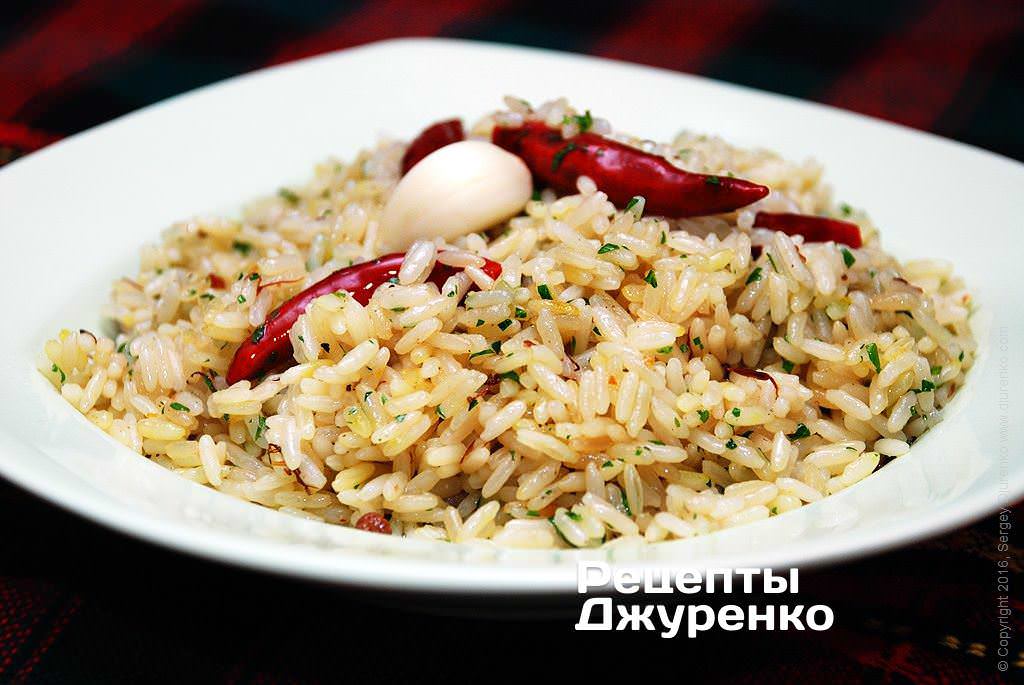 Рецепт приготування Гострий рис Гострий рис