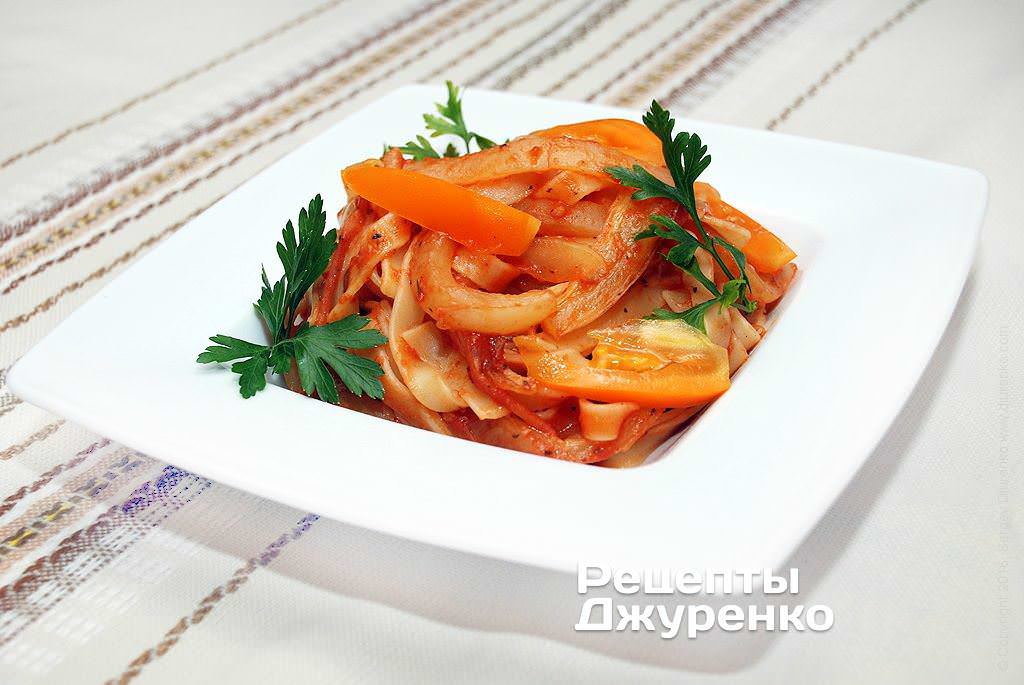 Рецепт приготовления пасты с болгарским перцем Паста с болгарским перцем