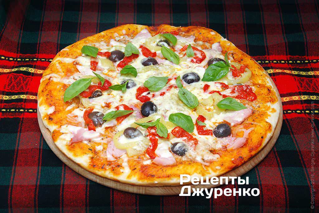 Пицца с болгарским перцем.