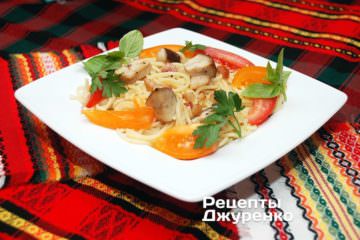 Спагетти с грибами