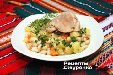 Квасоля з куркою