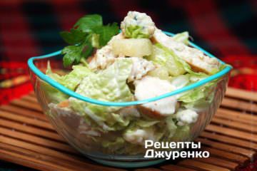 Курица с пекинской капустой