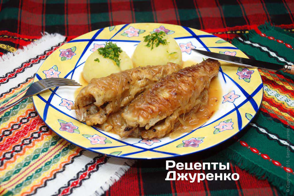 Рыба с картофелем.