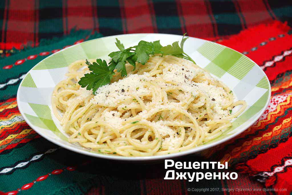 Фото рецепта: Спагетти с сыром
