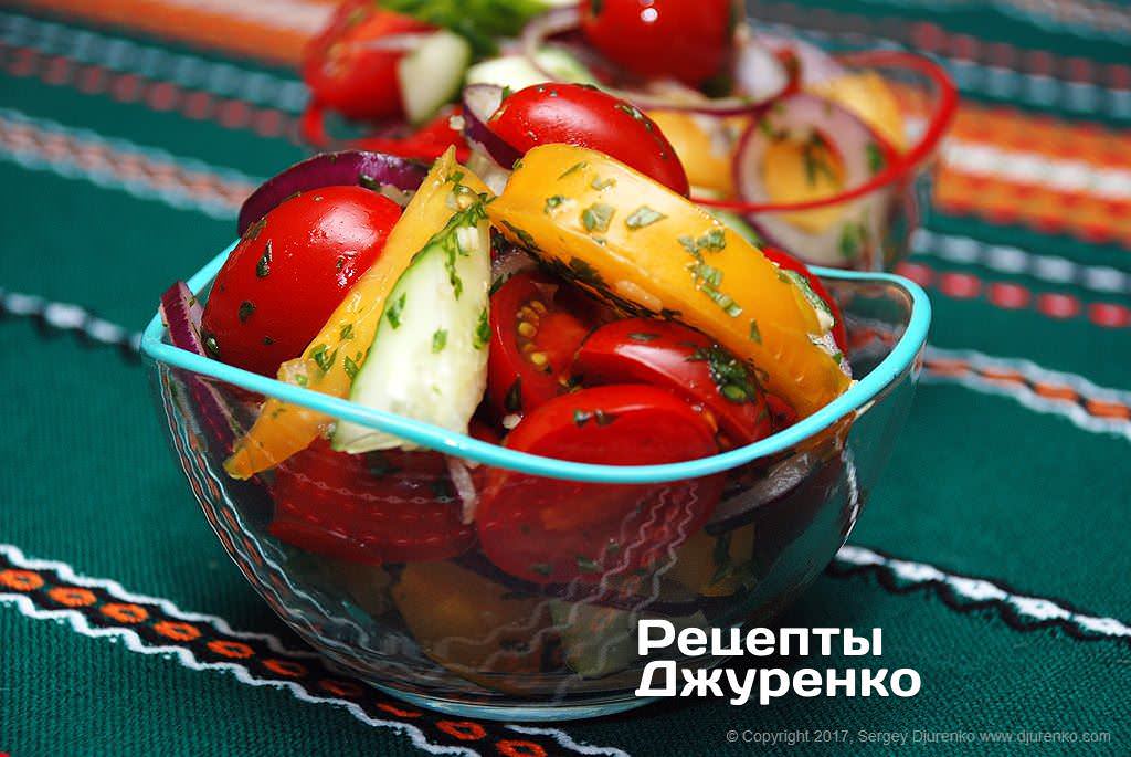 салат з помідорів