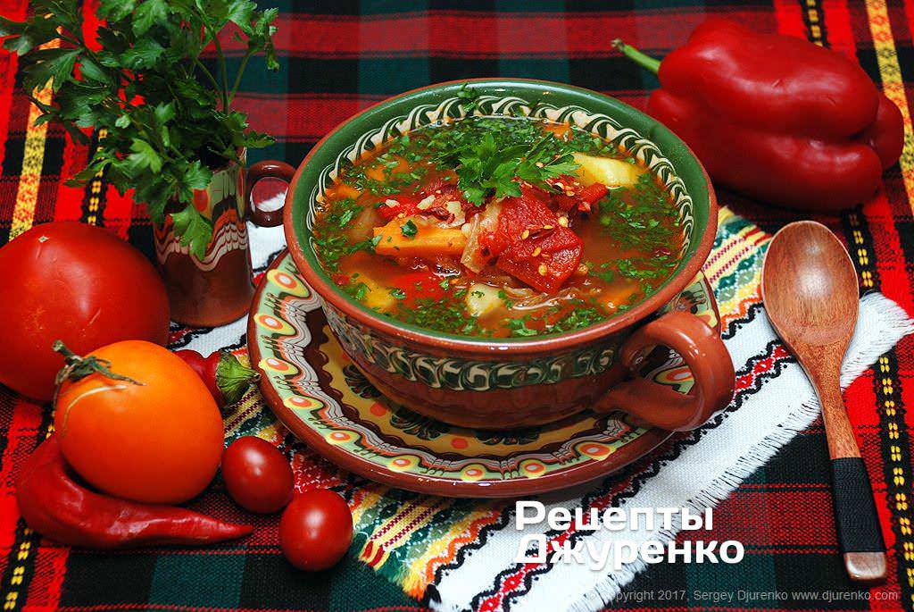 суп з болгарським перцем