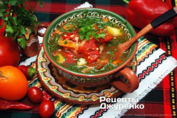 Суп с болгарским перцем