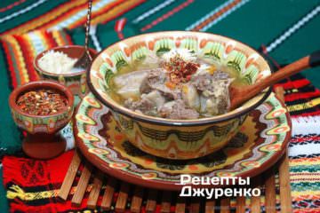 Мясной суп