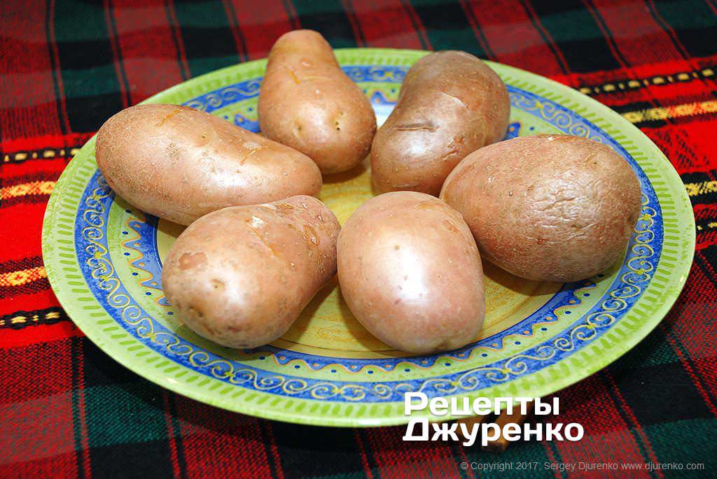 Печеный картофель.