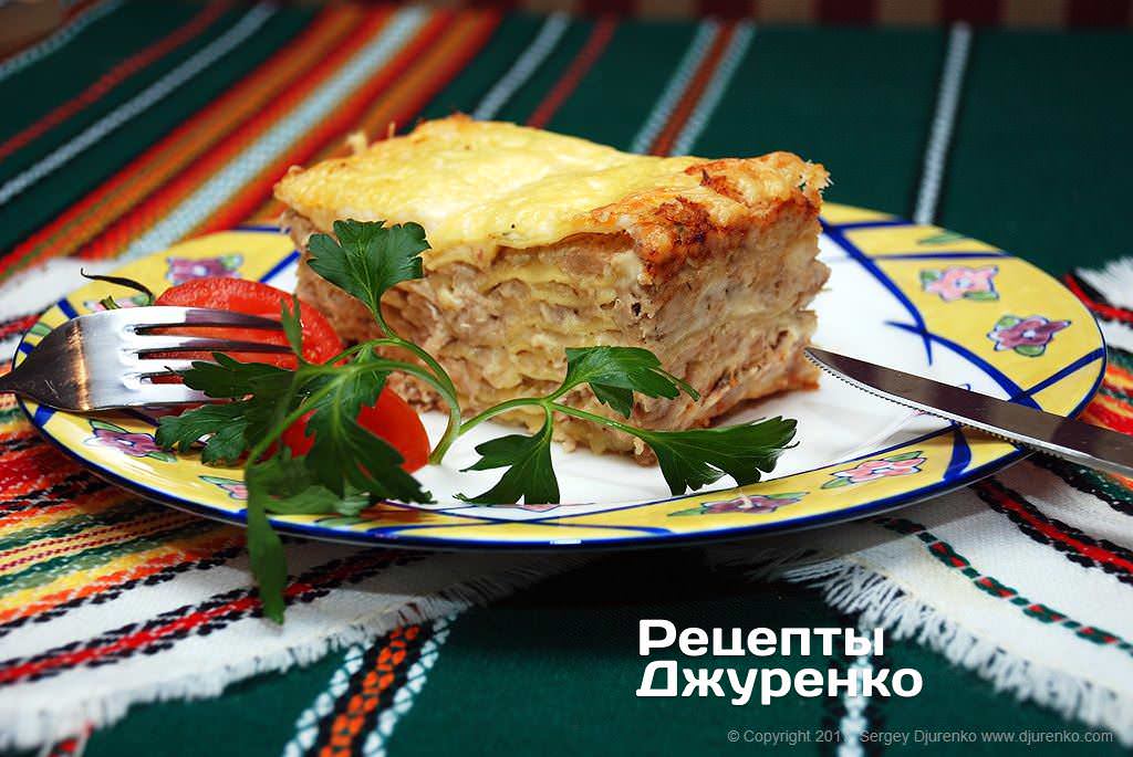 лазанья с курицей